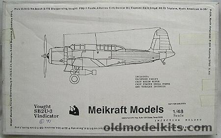 Meikraft Models 1/48 Vought SB2U-3 Vindicator - (SB2U3) plastic model kit